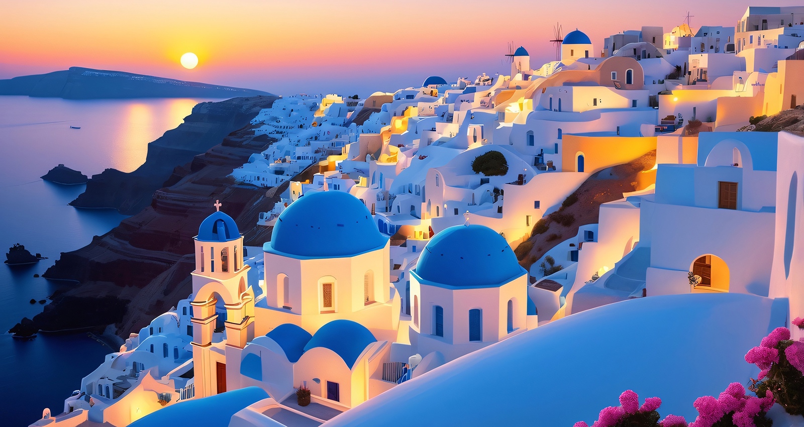 Santorini Greece Sunset